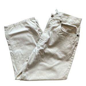 Vintage White Crop Pants